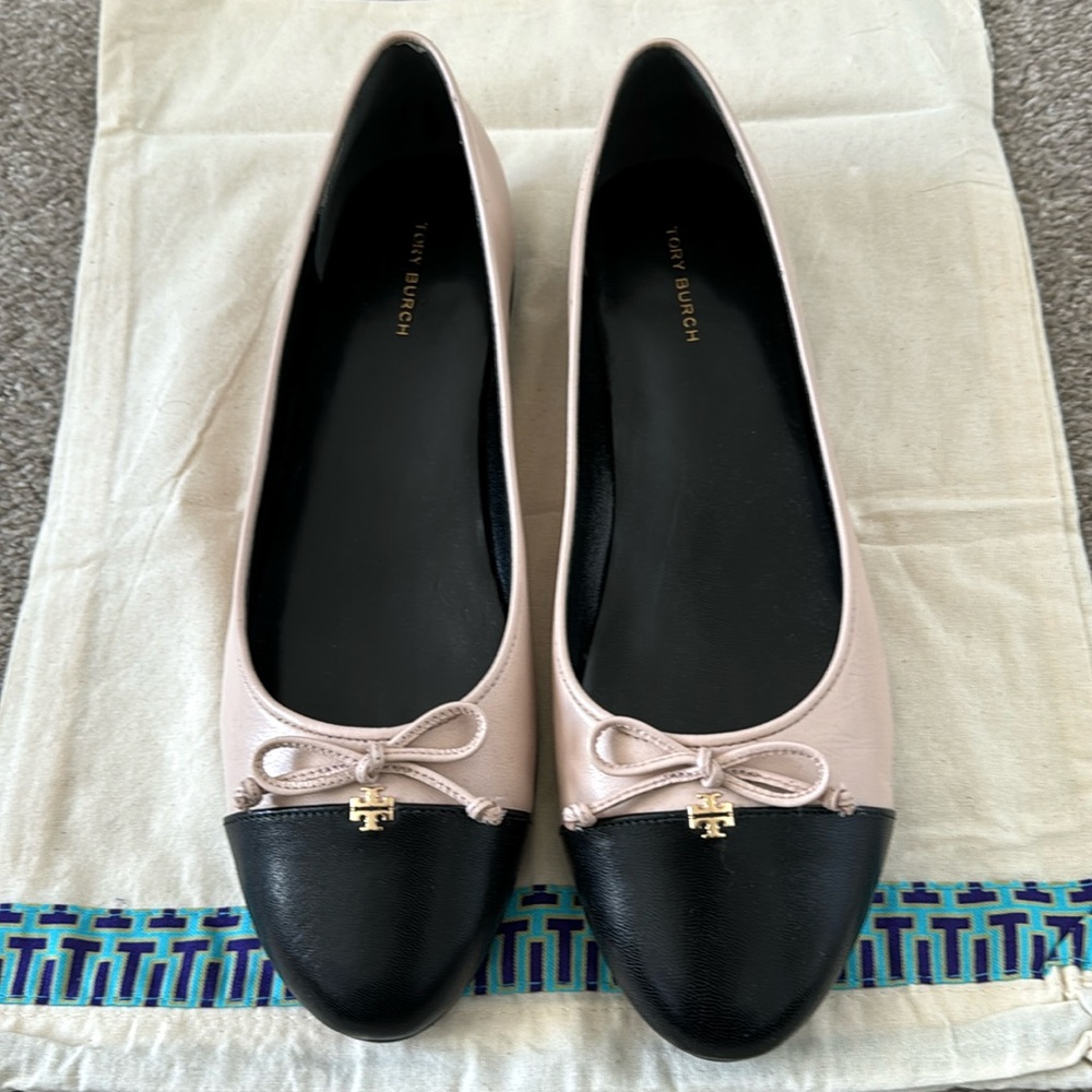 TORY BURCH cap toe ballet flat 9M new